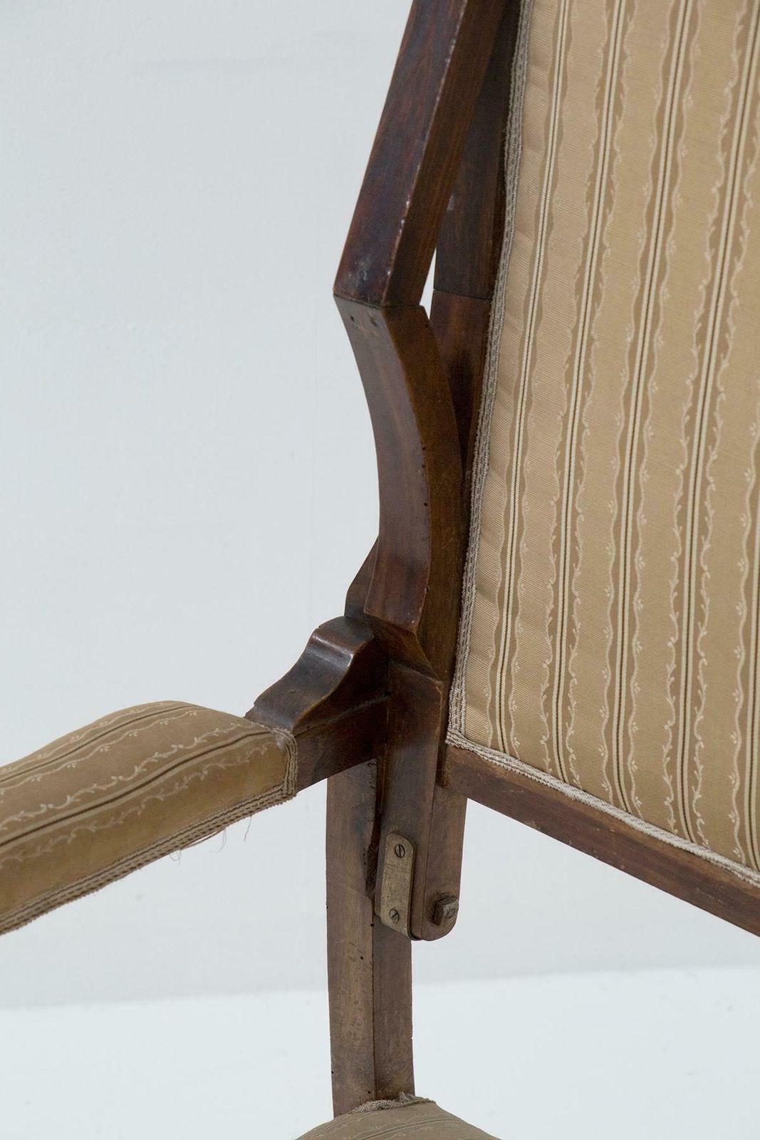 Italian Art Nouveau Period Armchair In Original Fabric photo Furniture
