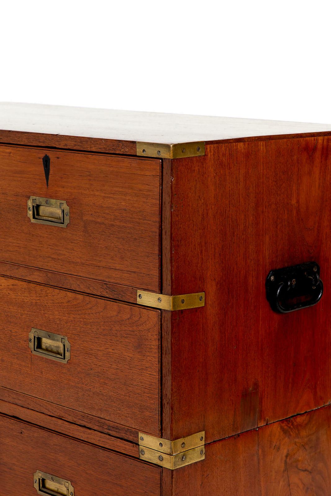 19th Century Teak Campaign Chest photo 4118.0