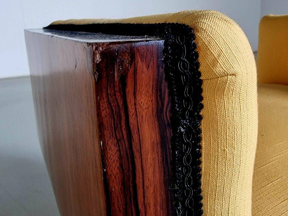 photo furniture Italian Art Deco Style Walnut Benches, 1950s, Set Of 2