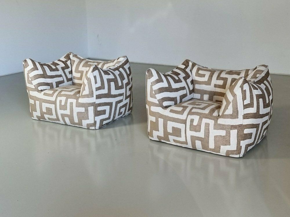 Le Bambole Lounge Chairs By Mario Bellini For C&B Italia, 1970s, Set Of 2