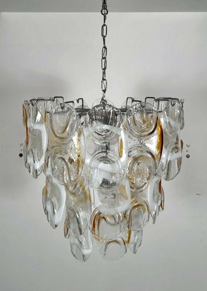 Murano Glass Rondini Chandelier From Mazegga, Italy, 1970s