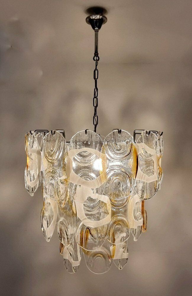 Murano Glass Rondini Chandelier From Mazegga, Italy, 1970s photo furniture