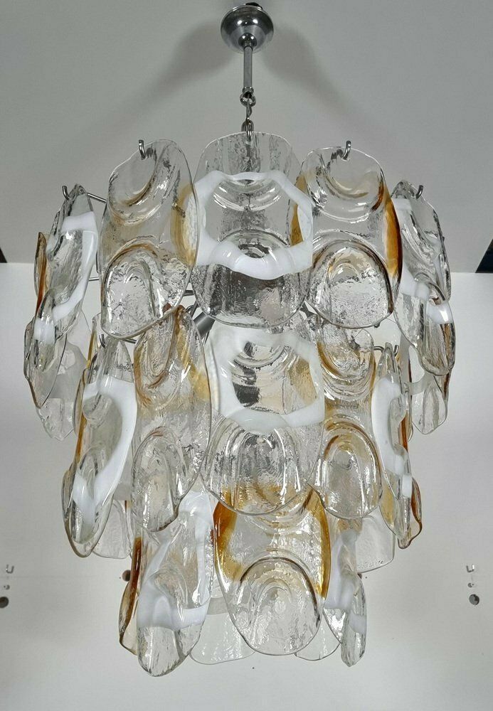 Murano Glass Rondini Chandelier From Mazegga, Italy, 1970s photo vinterior