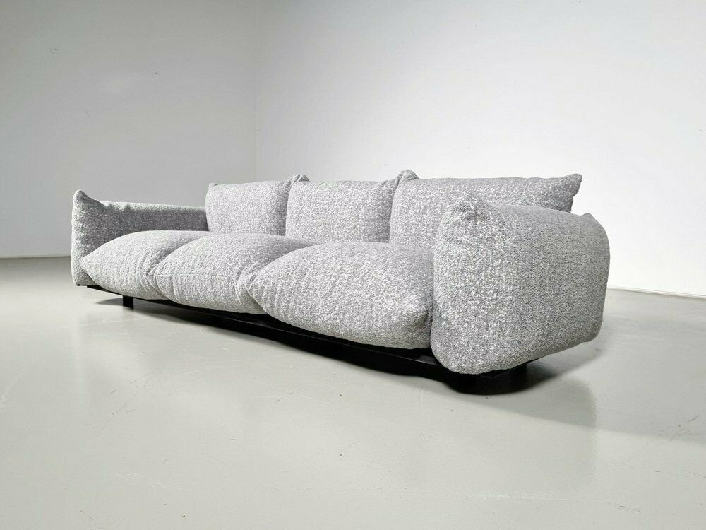 3 Seater Sofa In Grey Boucle By Mario Marenco For Arflex, 1970s photo 13606.0