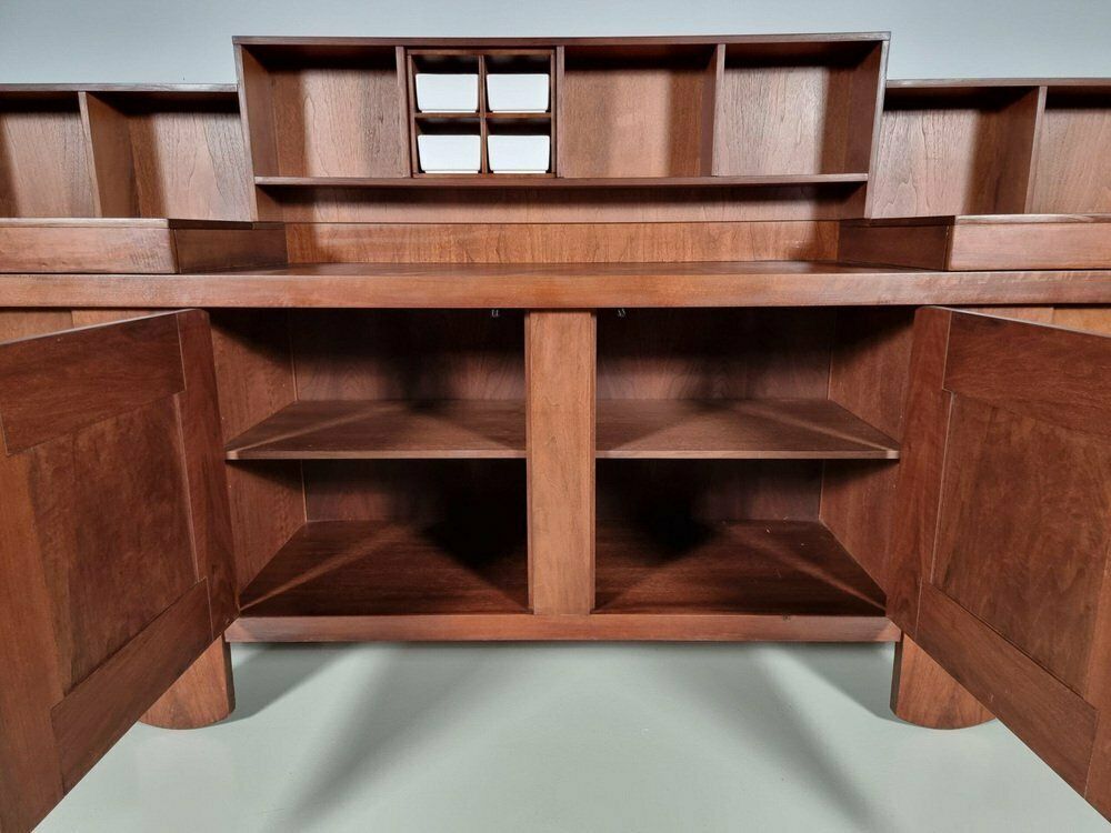 Large Buffet In Walnut Wood By Silvio Coppola For Bernini, 1960s photo vintage