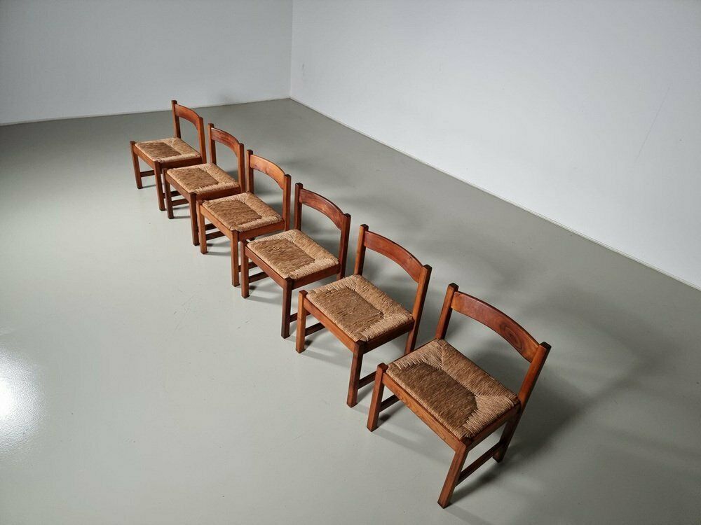 Torbecchia Chairs By Giovanni Michelucci For Poltronova, 1960s, Set Of 6 photo for sale