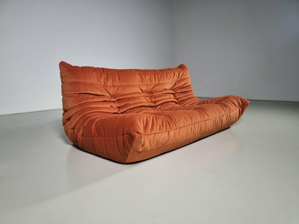 Togo 3 Seater Sofa By Michel Ducaroy For Ligne Roset, 1970s photo for sale