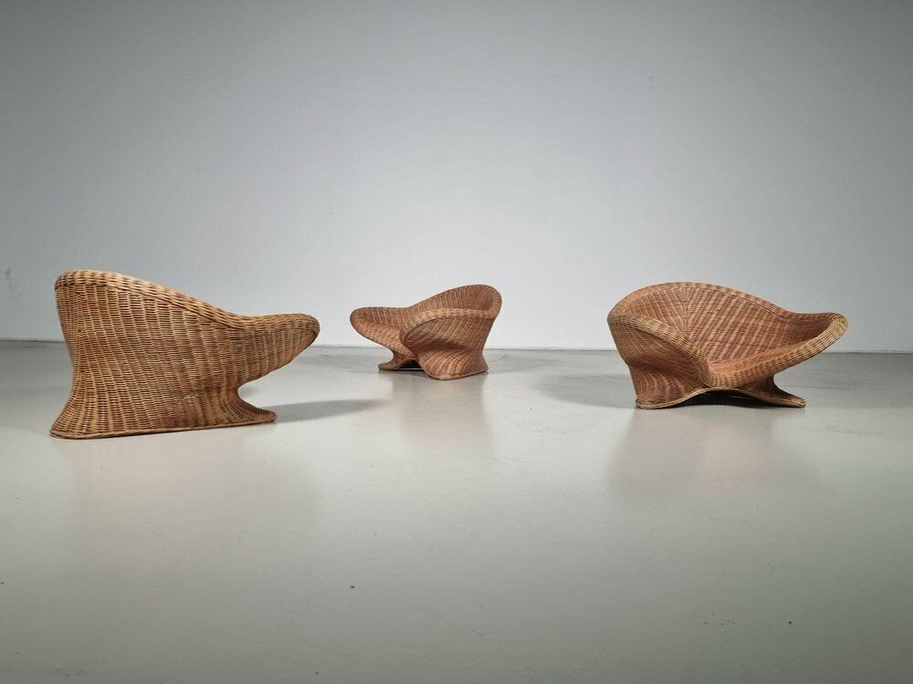 Lounge Chairs From Vivai Del Sud, 1970s, Set Of 3 photo Furniture