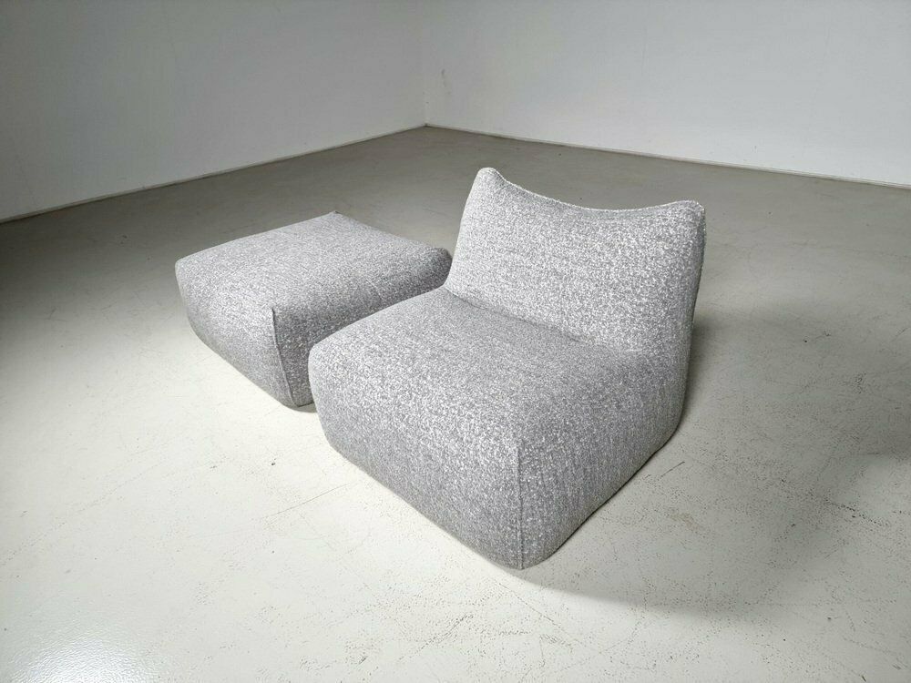 Le Bambole Lounge Chair Set By Mario Bellini For B&B Italia, 1970s, Set Of 2 photo vintage