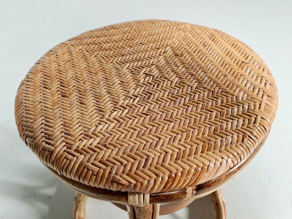 photo for sale Bamboo And Cane Stools, Italy, 1960s, Set Of 4