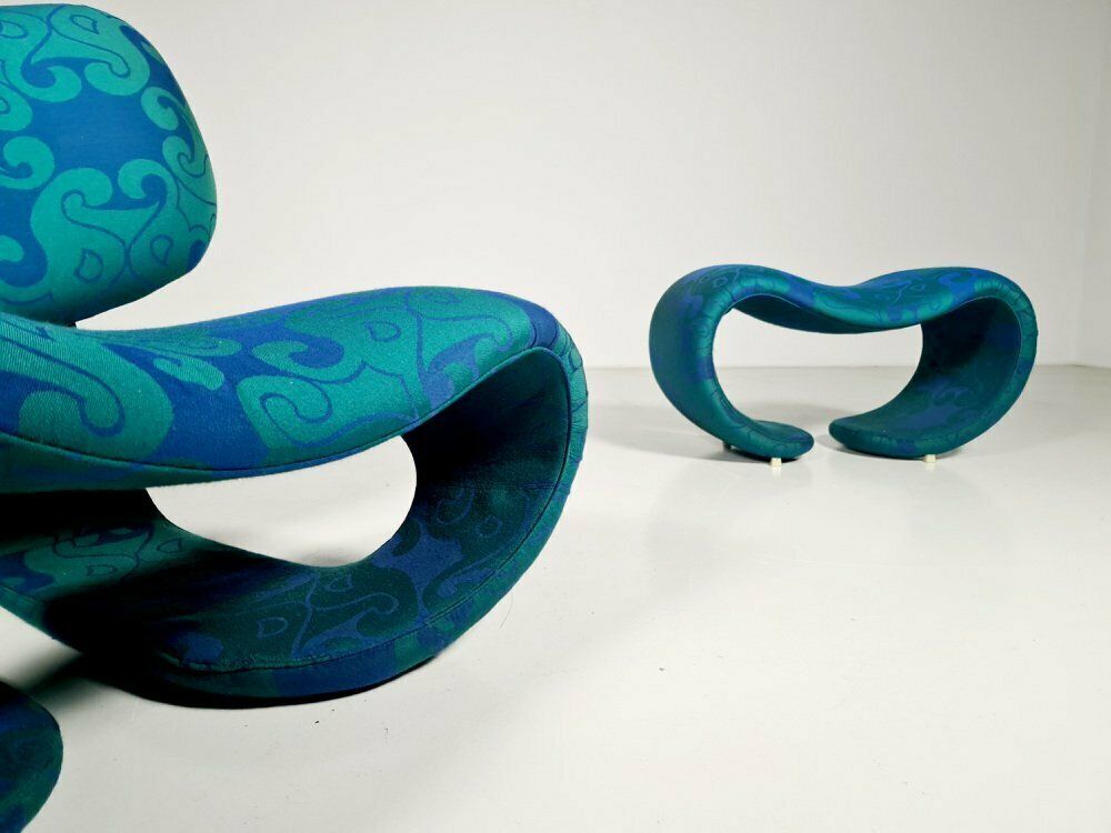 Lounge Chair Set By Vittorio Introini For Saporiti, 1970s, Set Of 2 photo Furniture