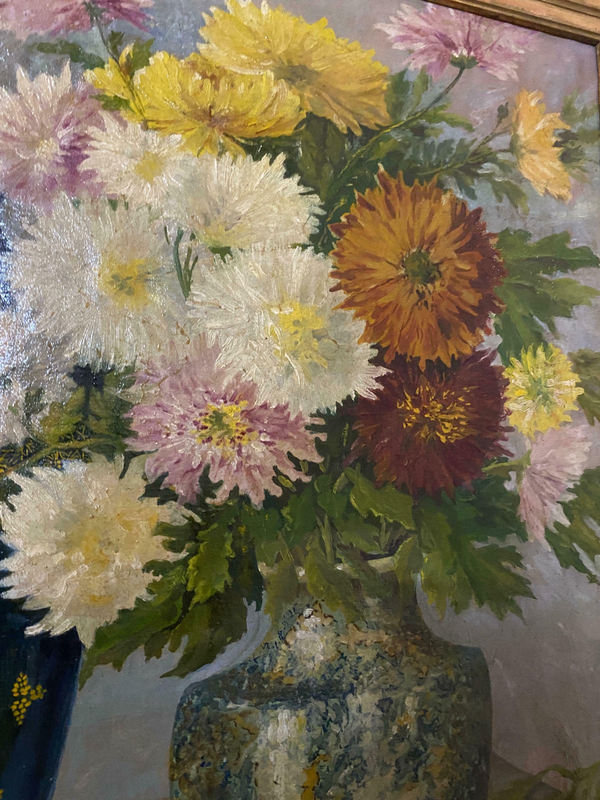 Oil Painting "Still Life" Signed France 1950s photo buy