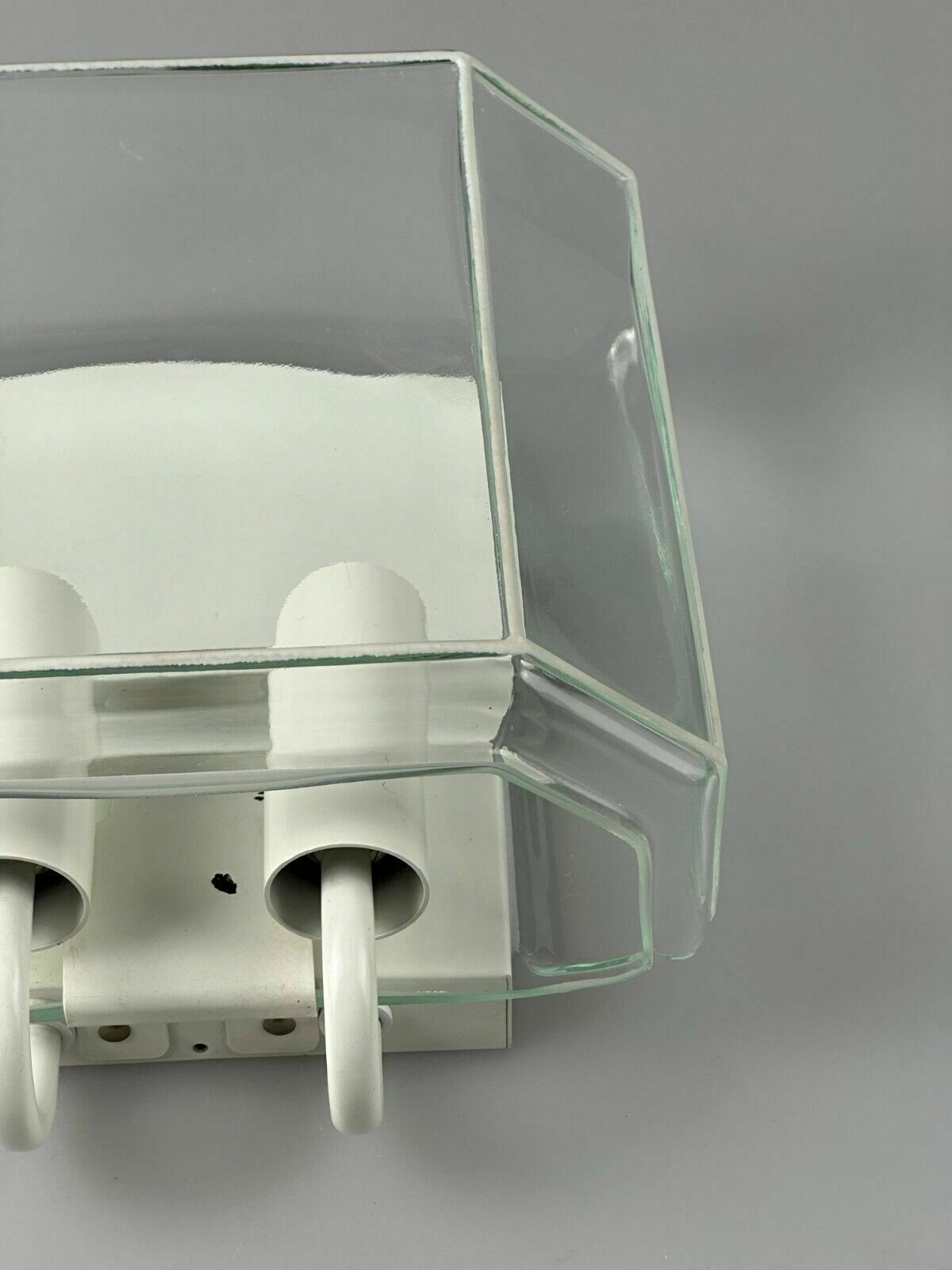 60s 70s Wall Lamp Glashütte Limburg Germany Glass & Metal Age Design photo vinterior