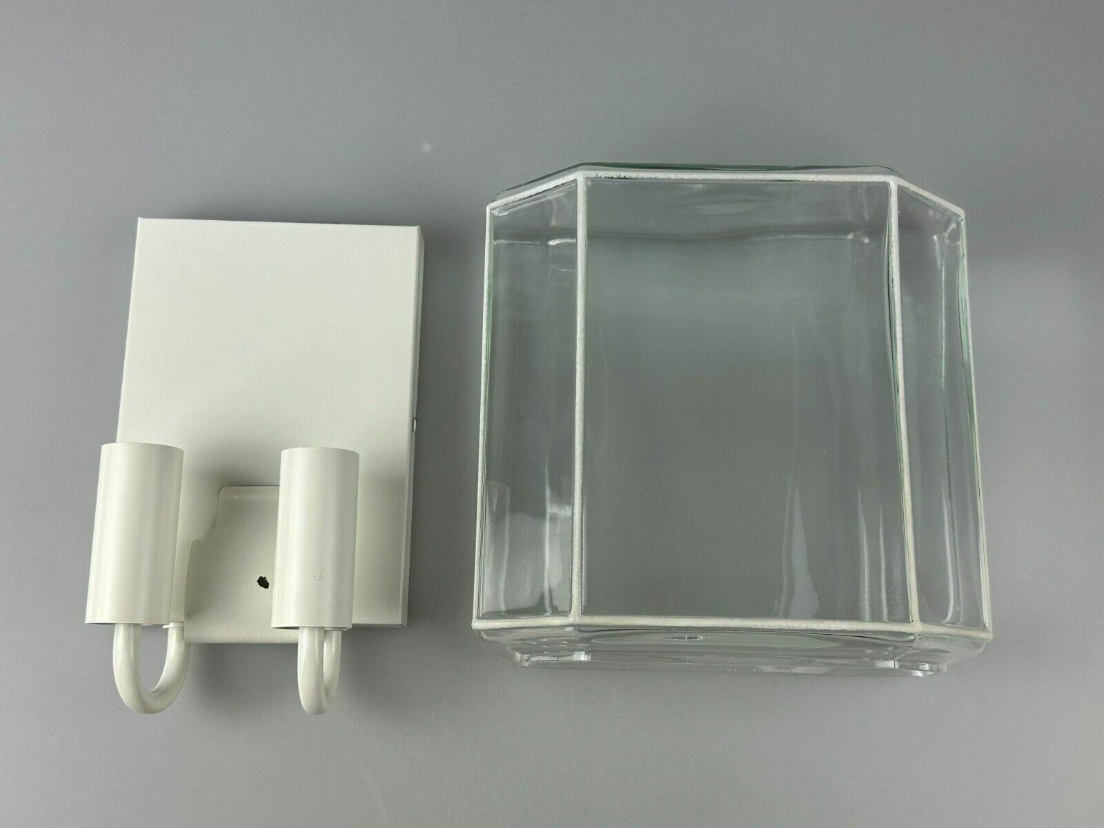 photo vintage 60s 70s Wall Lamp Glashütte Limburg Germany Glass & Metal Age Design