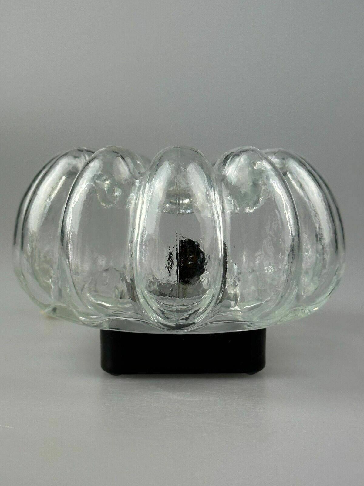 60s 70s Wall Lamp Made Of Glass & Metal Bubble Wall Sconce Space Age Design photo vintage