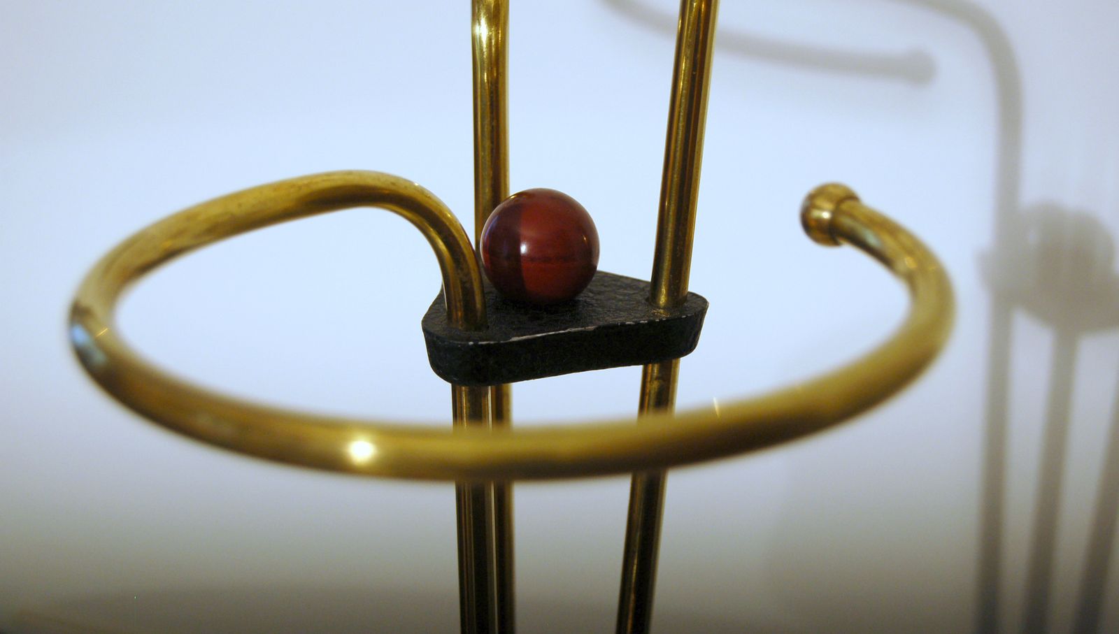 Elegant Umbrella Stand   Metal And Brass   Bauhaus 1950s photo 390.0