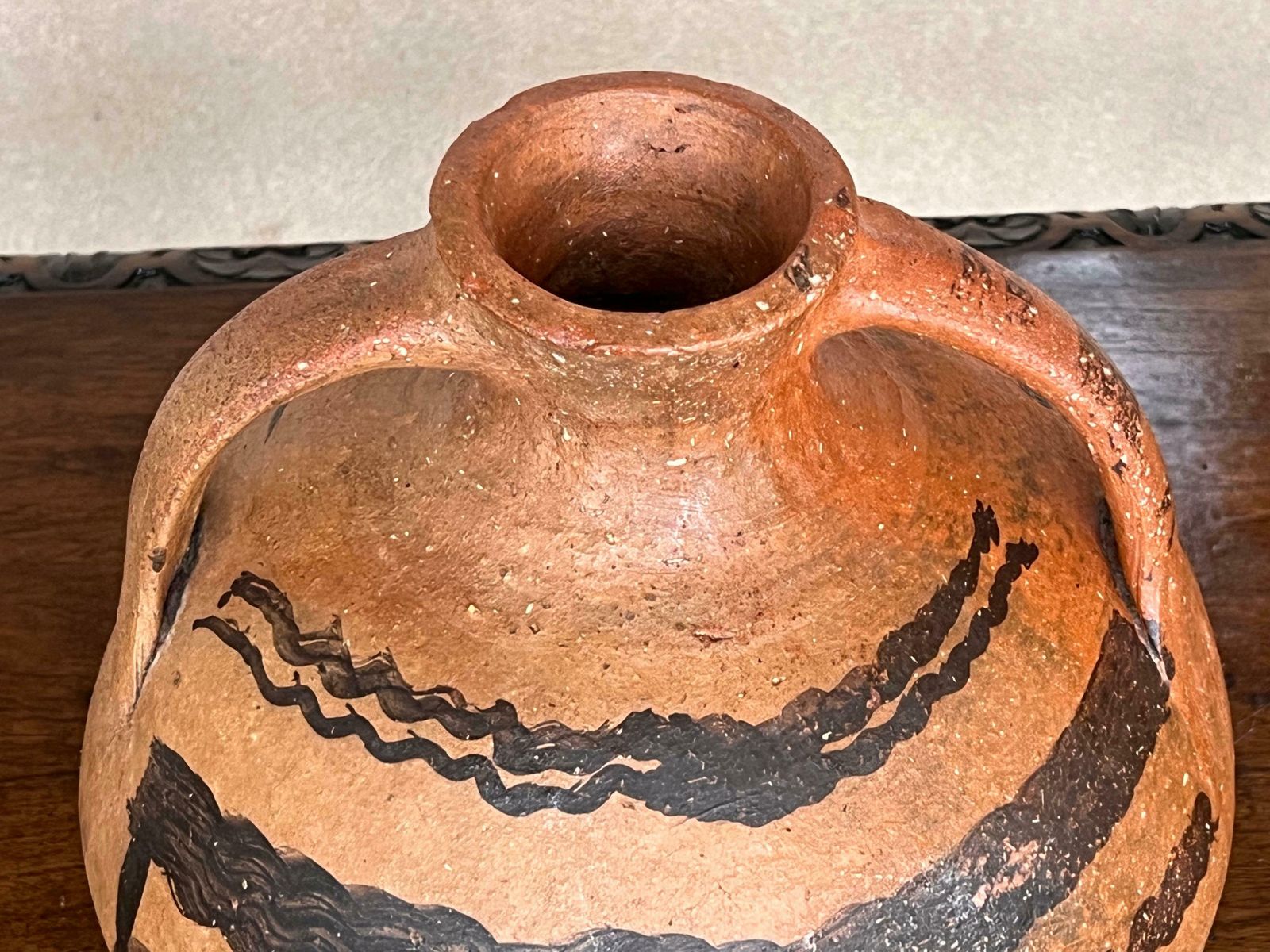 Pichet de mariage du XVIIIe siècle, « Cantaro » de Calanda, Espagne, vase en terre cuite photo for sale