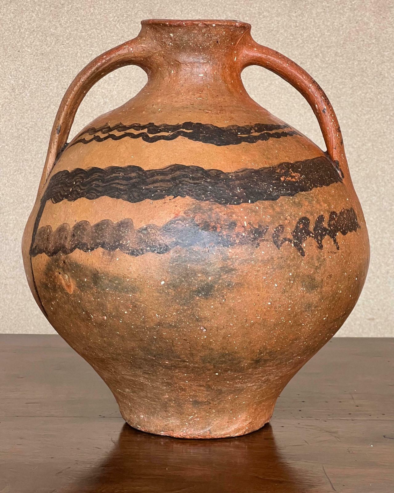 Pichet de mariage du XVIIIe siècle, « Cantaro » de Calanda, Espagne, vase en terre cuite photo Décoration