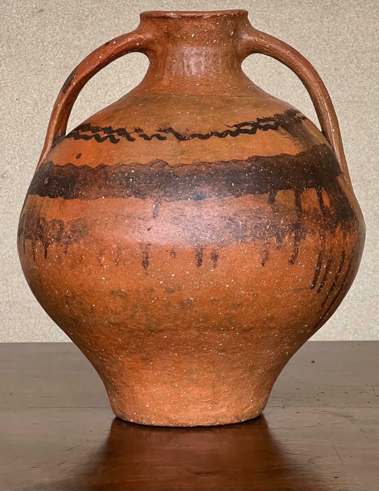 Pichet de mariage du XVIIIe siècle, « Cantaro » de Calanda, Espagne, vase en terre cuite photo vinterior