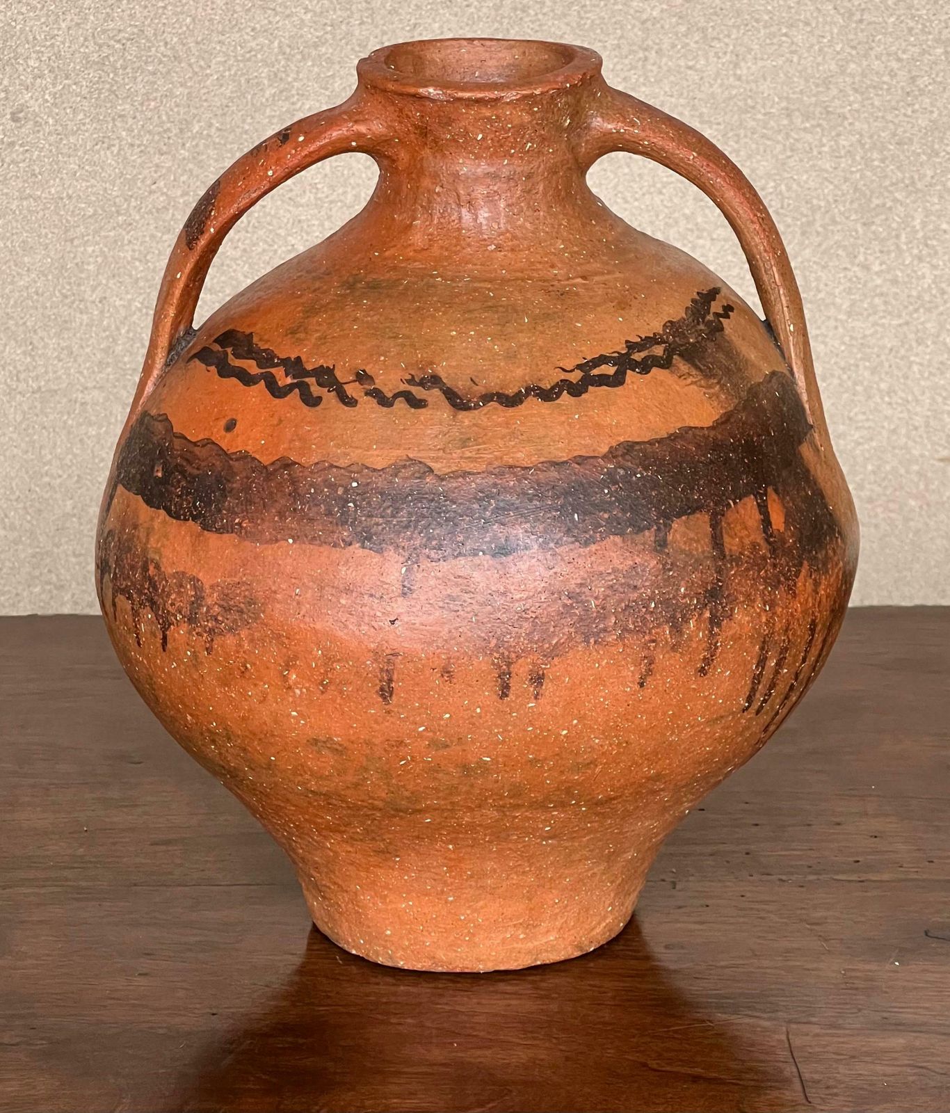 18th Century Bridal Jug Red Picher "Cantaro" From Calanda, Spain Terracotta Vase photo buy