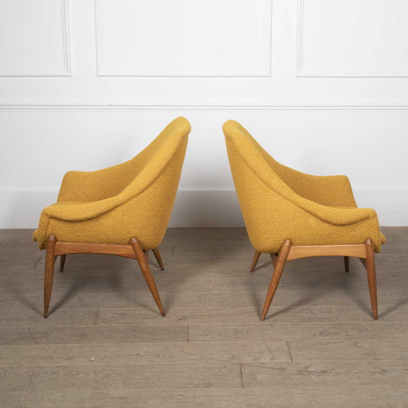Pair Of Mid Century Julia Gaubek Armchairs photo for sale