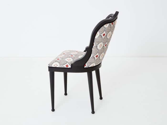 photo vinterior Chaise de bureau Garouste And Bonetti modèle Palace, tissu Rubelli Privilege, 1980