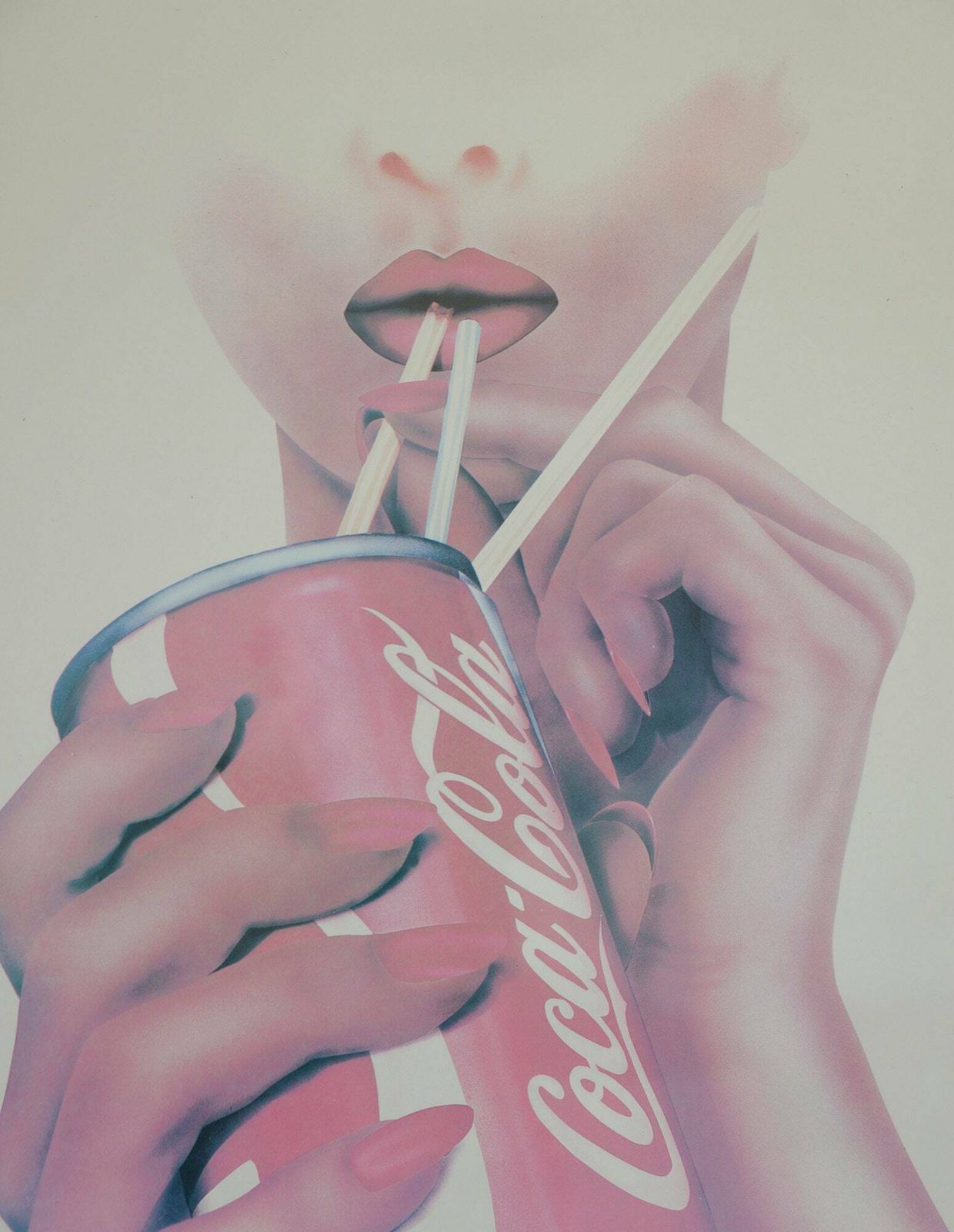 Original Vintage Coca Cola Framed Poster / Large Pop Art Wall Decor / Yugoslavia 1980s photo furniture
