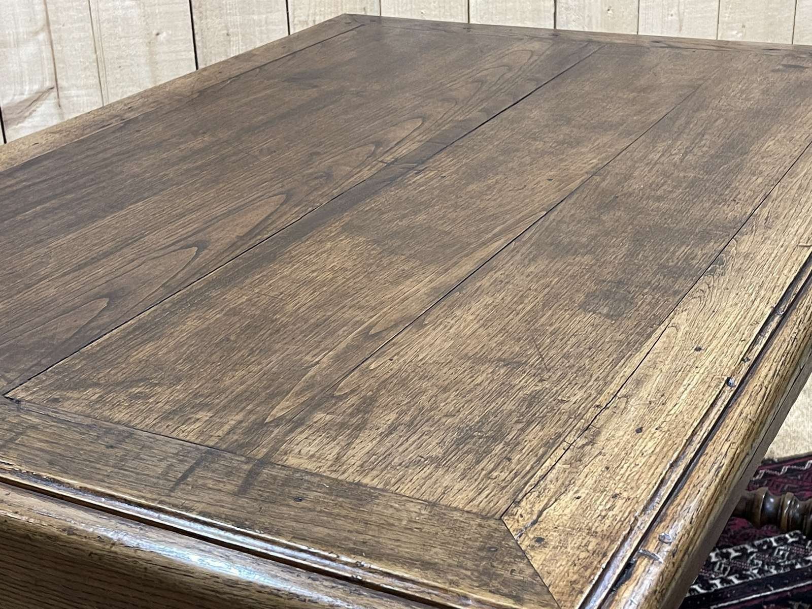 photo vinterior Oak Desk With One Drawer, Made In The 1930s