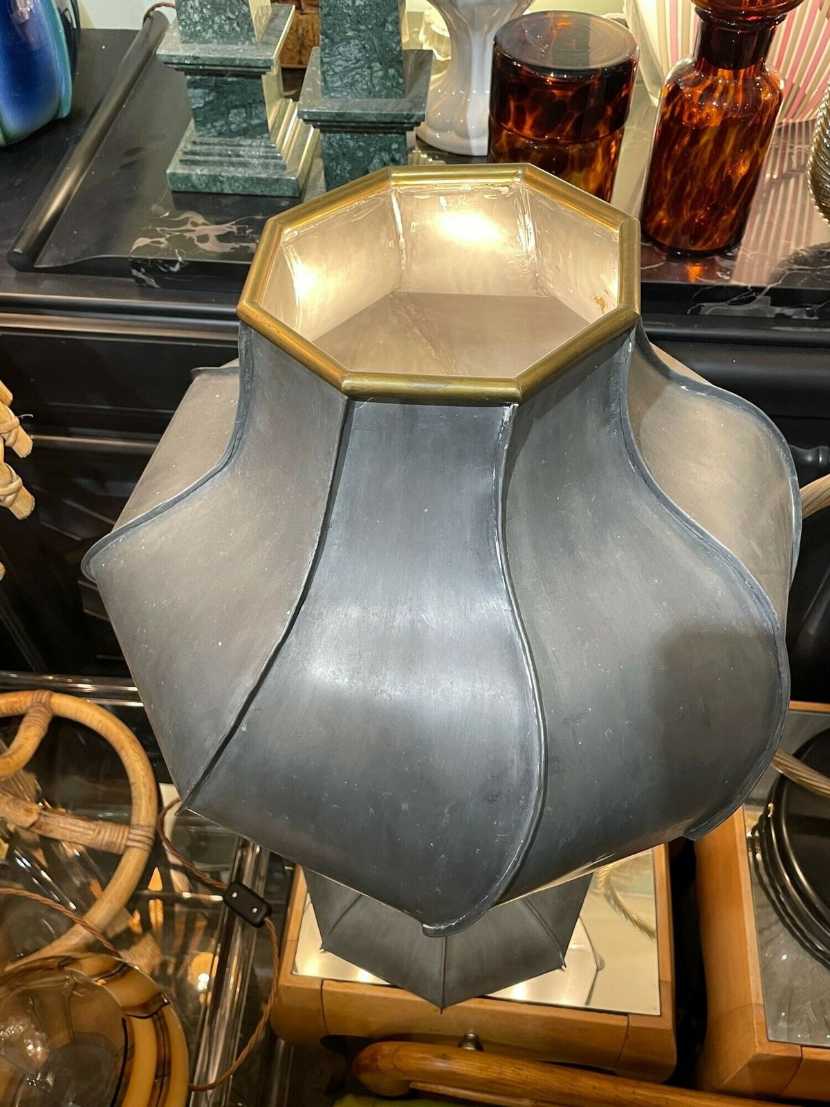 A Totally Unique Handmade Art Nouveau Style Lamp By Dutch Artist photo 1350.0