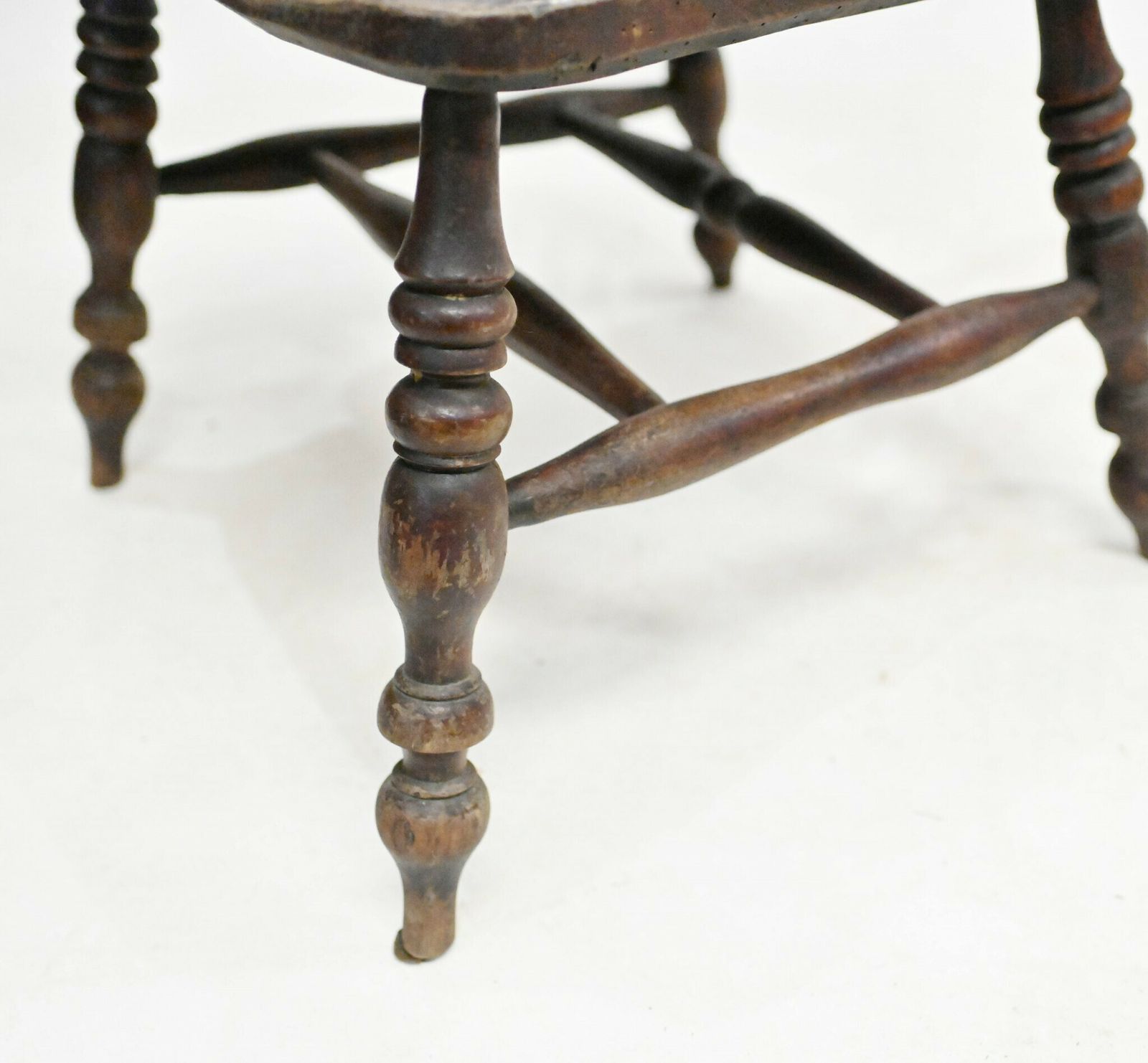 Furniture Pair Windsor Arm Chairs Oak His And Hers 1860 photo