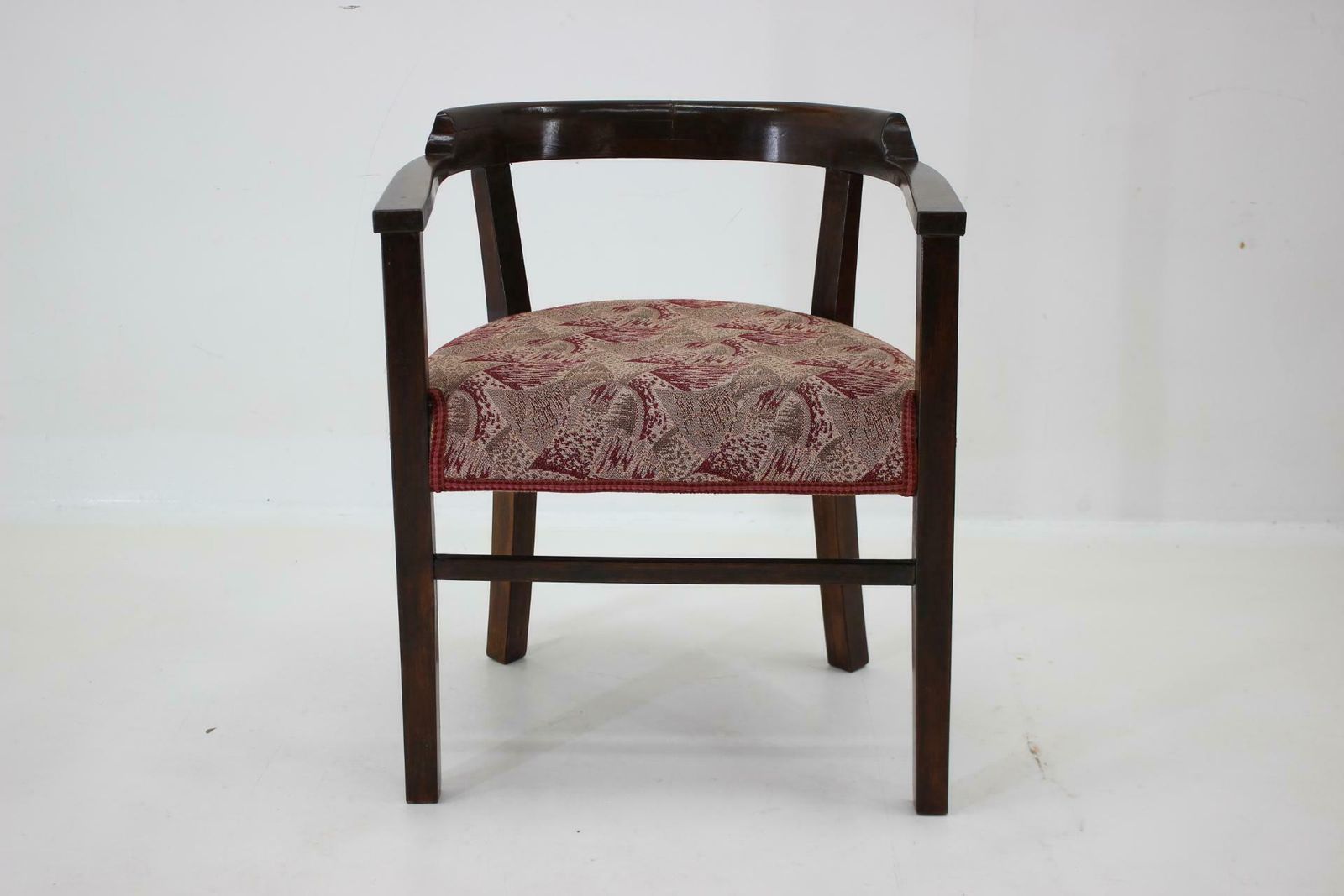 1940s Beech Bentwood Armchair, Czechoslovakia photo vintage
