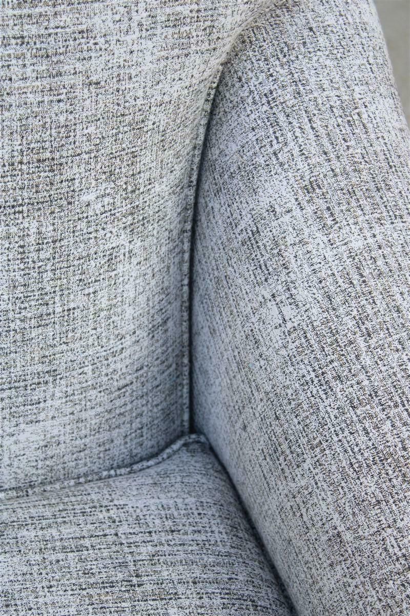 Furniture Italian Rocking And Swivel Armchair From 1970 In Fabric And Metal photo