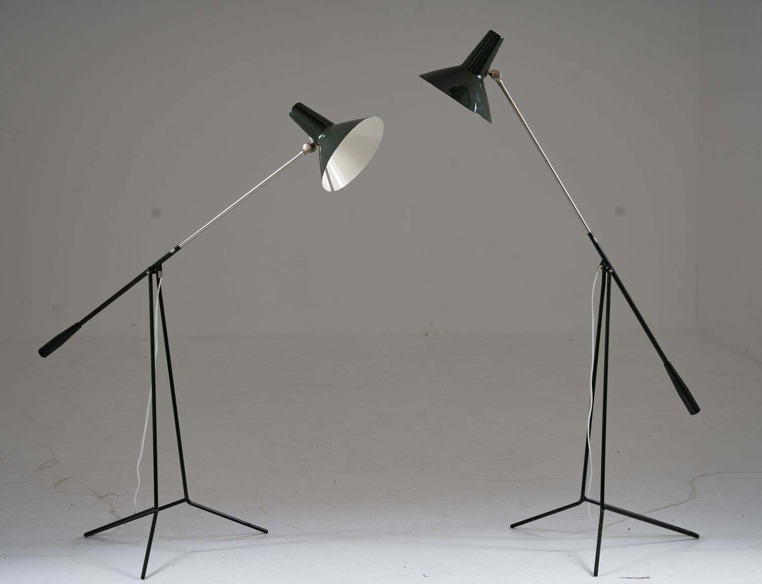 Pair Of Swedish Midcentury Floor Lamps Model E1780 By Asea photo furniture