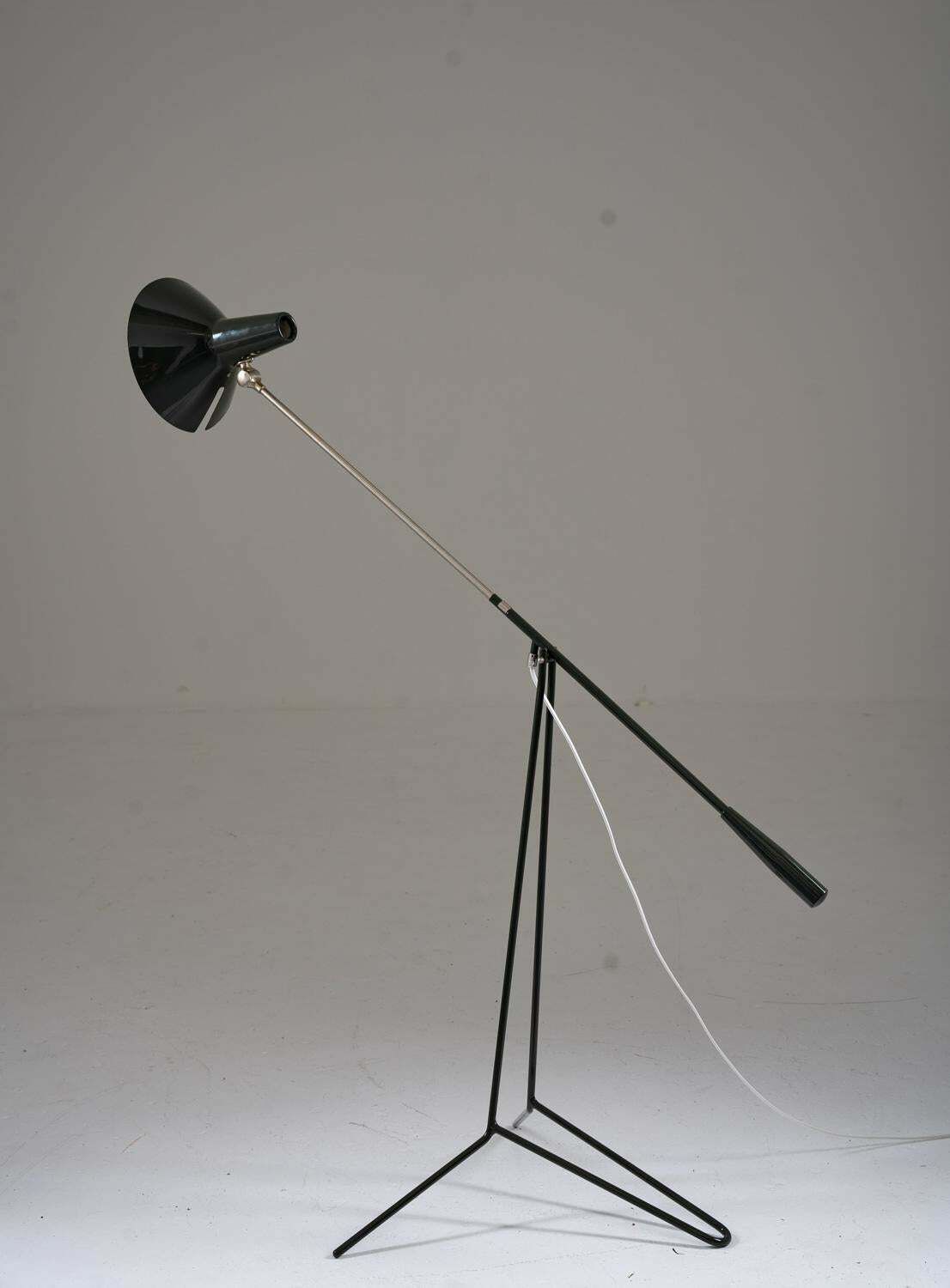 Pair Of Swedish Midcentury Floor Lamps Model E1780 By Asea photo Lighting
