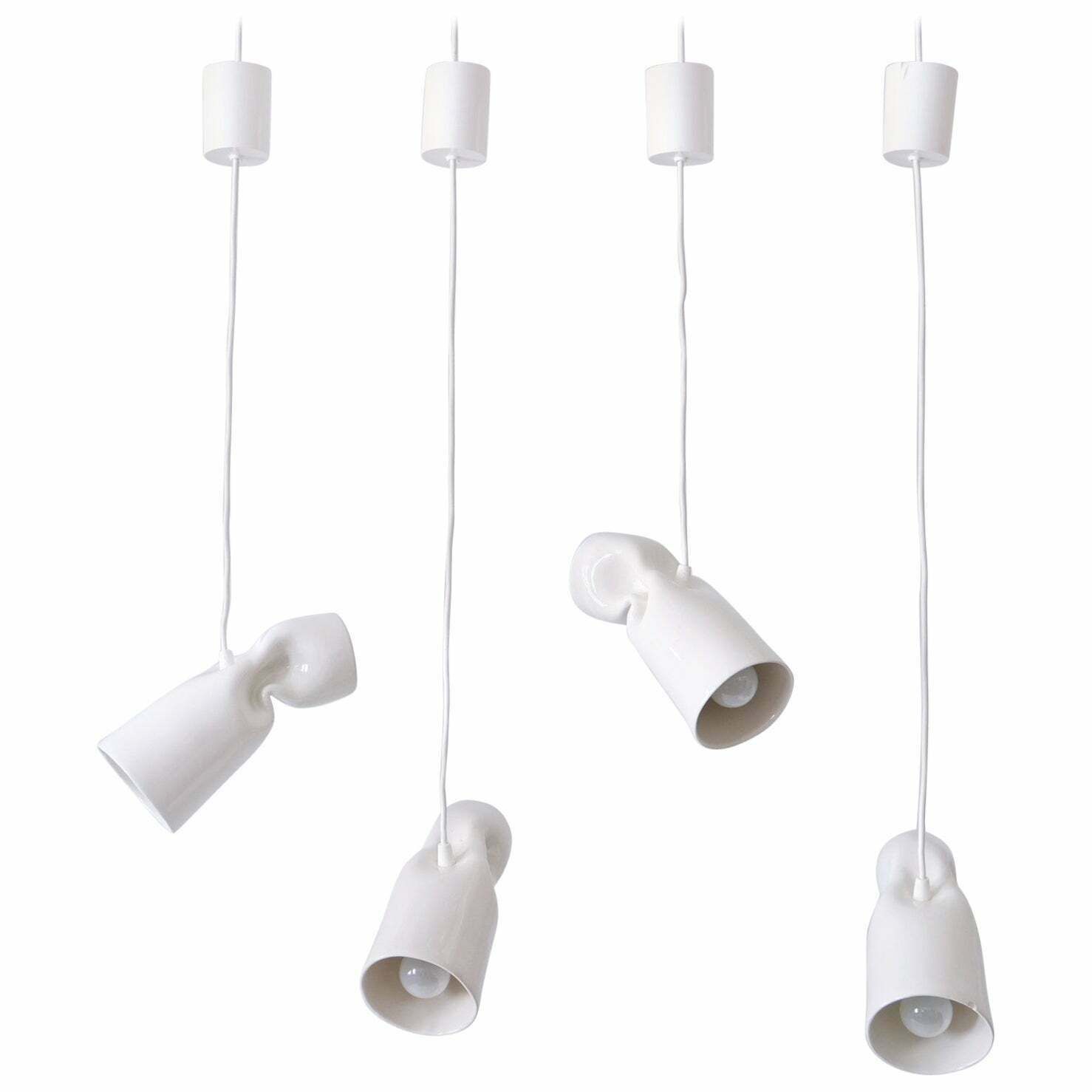 Set Of Four Strangled Light Pendant Lamps By Gitta Gschwendtner For Artificial