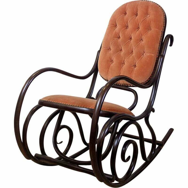 Vintage Wooden Rocking Chair For Gasisa  Spain 1960
