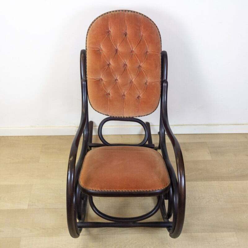 Vintage Wooden Rocking Chair For Gasisa  Spain 1960 photo Furniture