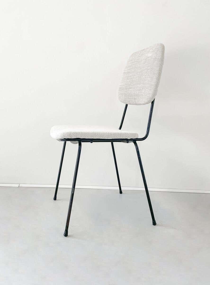 Mid Century Modern Set Of 6 Chairs, Italy, 1960s   New Upholstery photo Furniture
