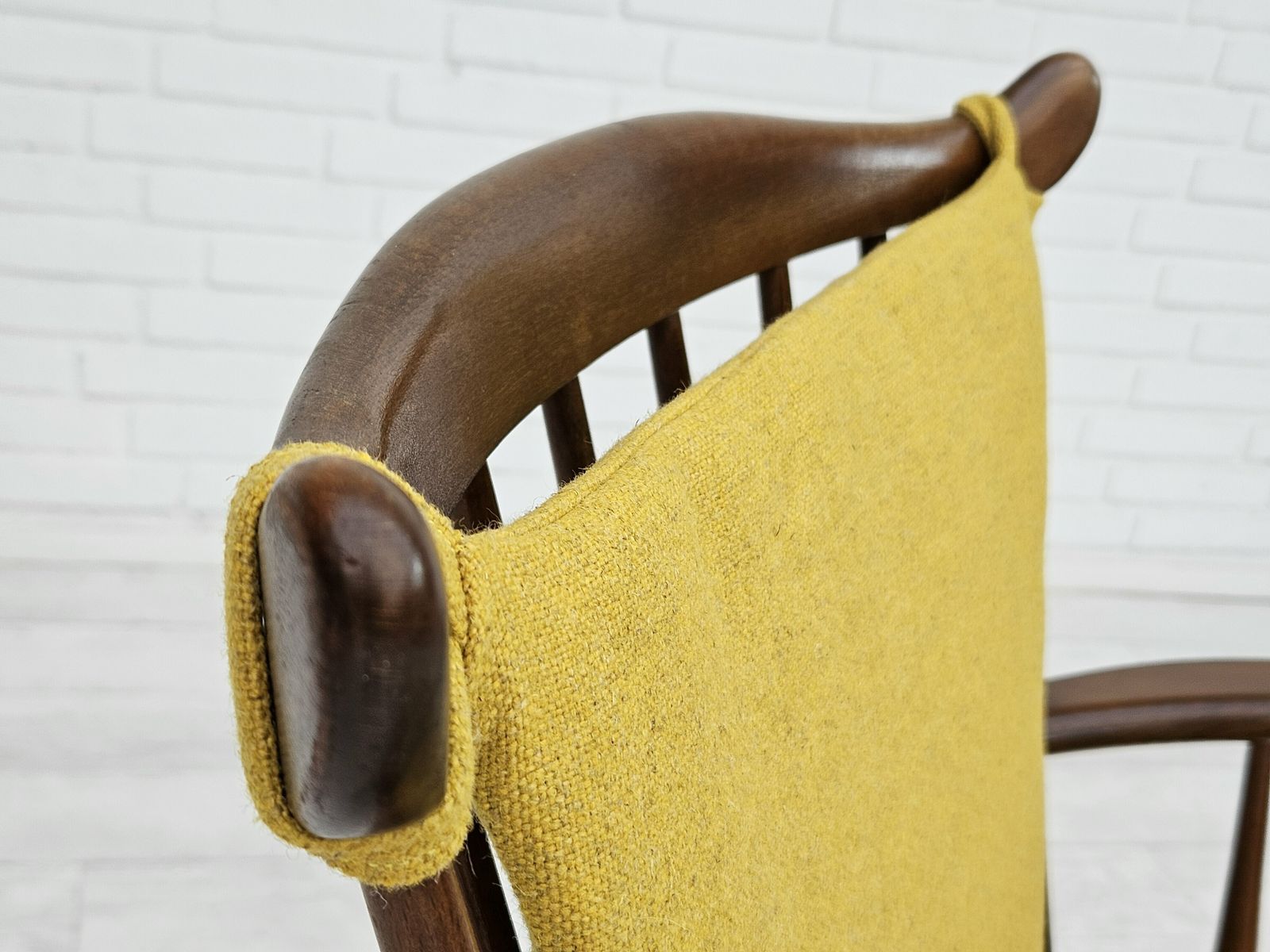 1960 70s, Danish Design By Farstrup Stolefabrik, Reupholstered Rocking Chair. photo Furniture