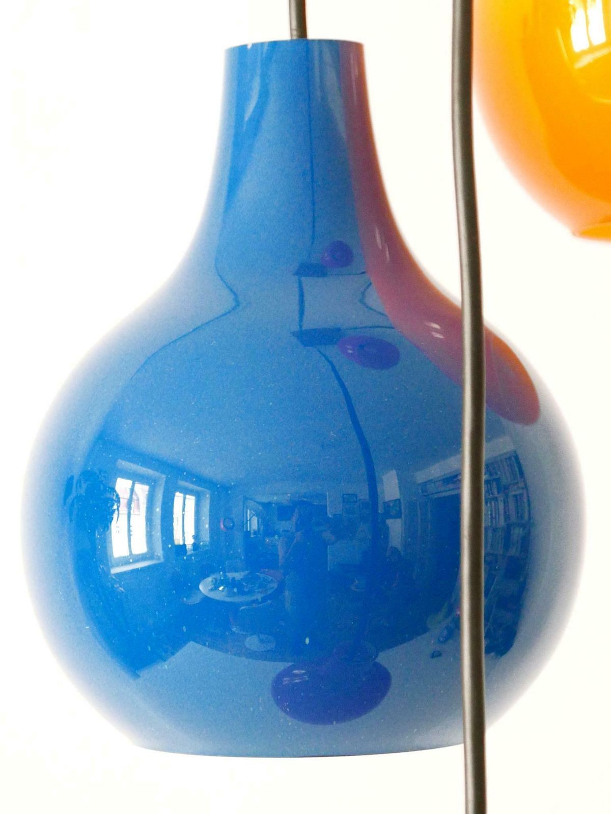 Lighting Amazing Four Flamed Cascading Pendant Lamp By Peill And Putzler Germany 1970s photo