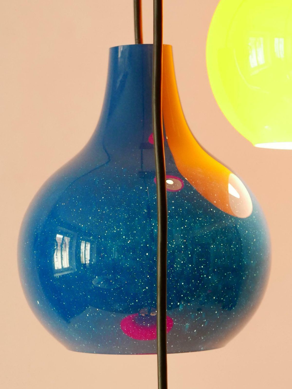 4266.0 Amazing Four Flamed Cascading Pendant Lamp By Peill And Putzler Germany 1970s photo