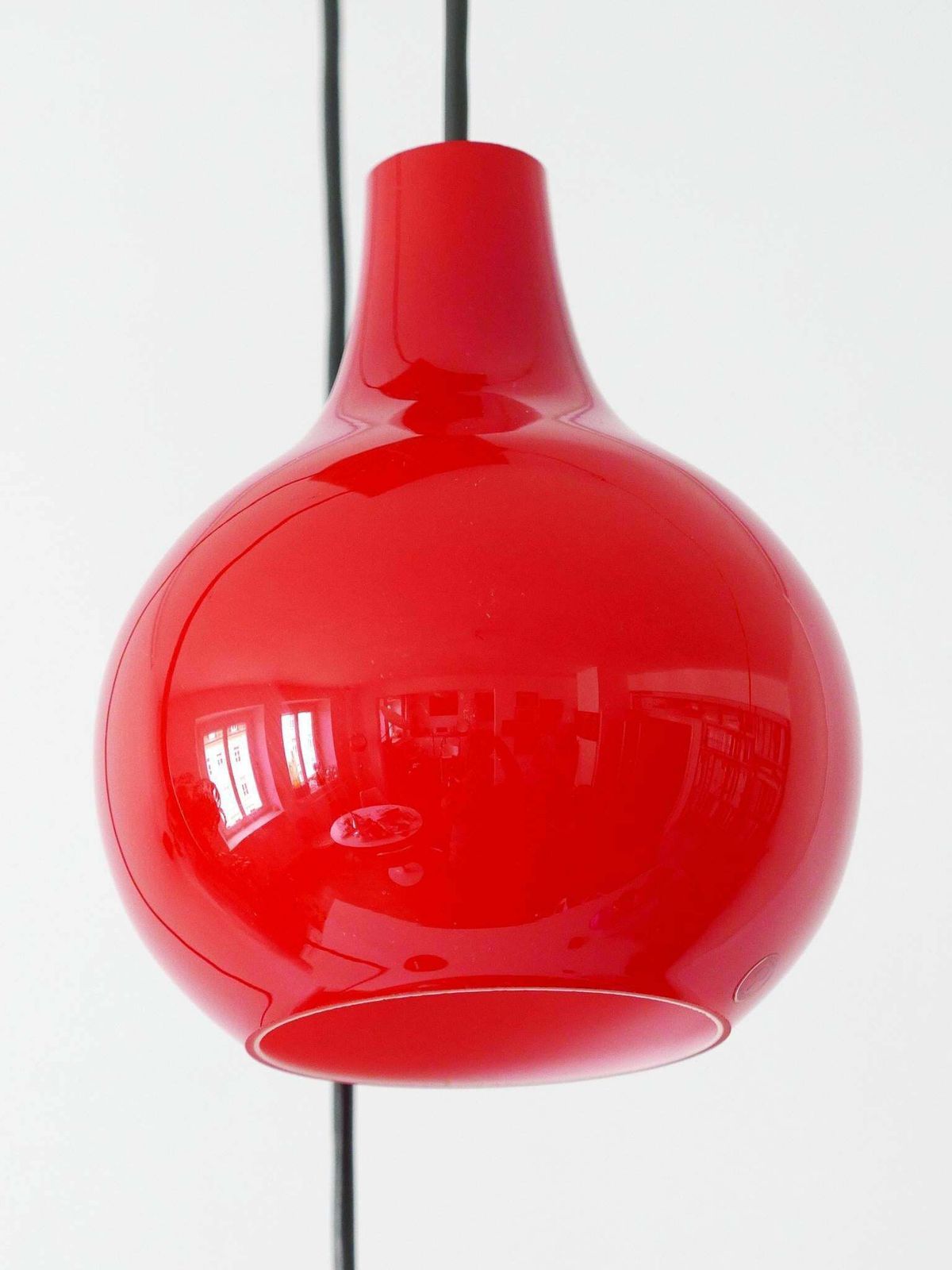 photo vintage Amazing Four Flamed Cascading Pendant Lamp By Peill And Putzler Germany 1970s