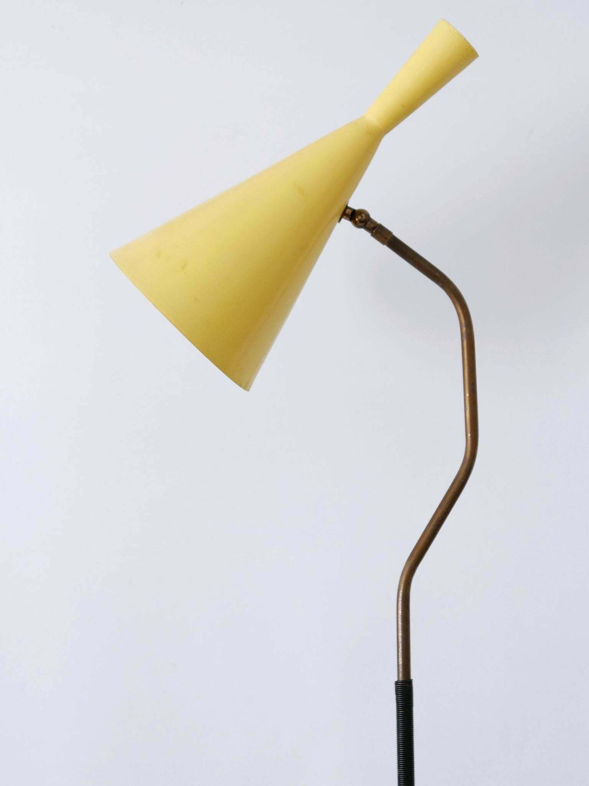 Elegant Mid Century Modern Diabolo Floor Lamp Or Reading Light Austria 1950s photo Lighting