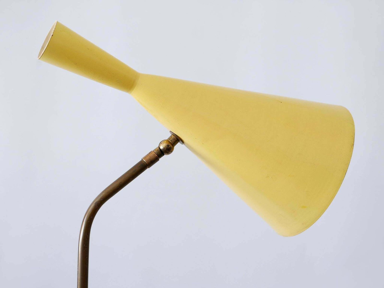 5999.0 Elegant Mid Century Modern Diabolo Floor Lamp Or Reading Light Austria 1950s photo