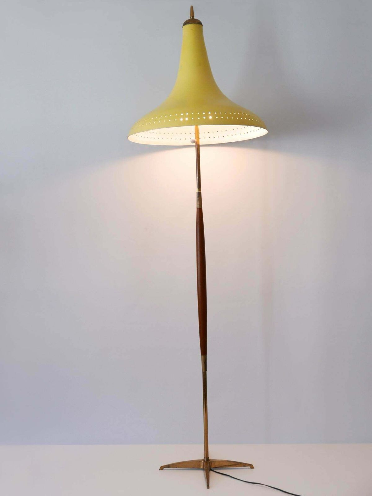 Rare And Elegant Mid Century Modern Floor Lamp Or Standing Light Austria 1960s photo vintage