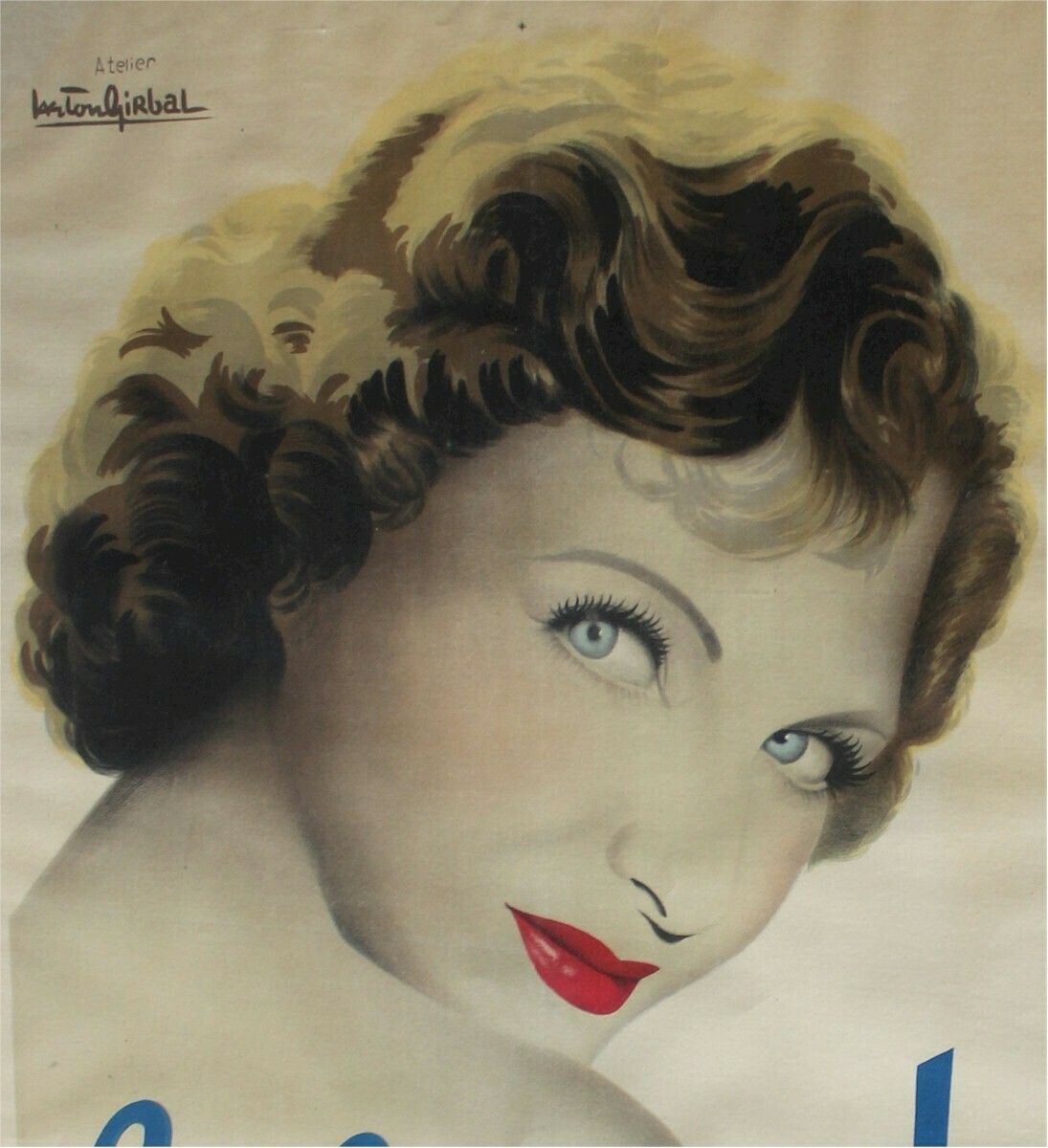 Large Line Renaud Pathe Music Poster photo vinterior
