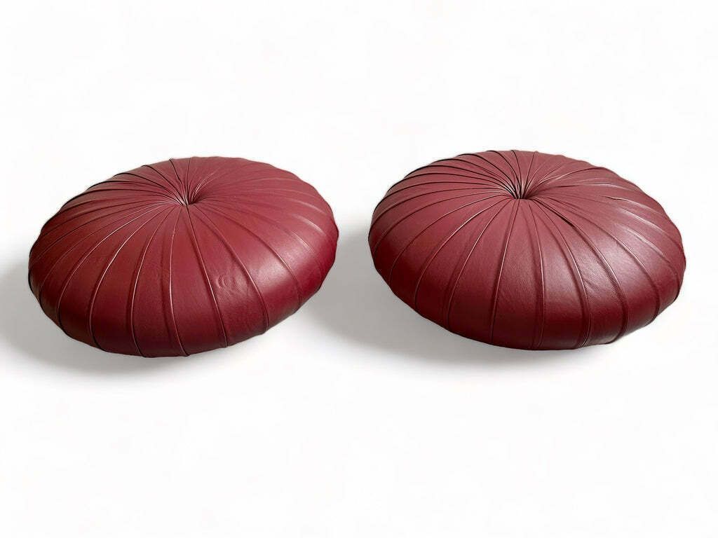 Rare Pair Of Esedra Seat/Poufs Designed By Monica Förster (Designer Of The Year) Whose Works Have Been Exhibited In Museums & Institutions Including M photo Furniture