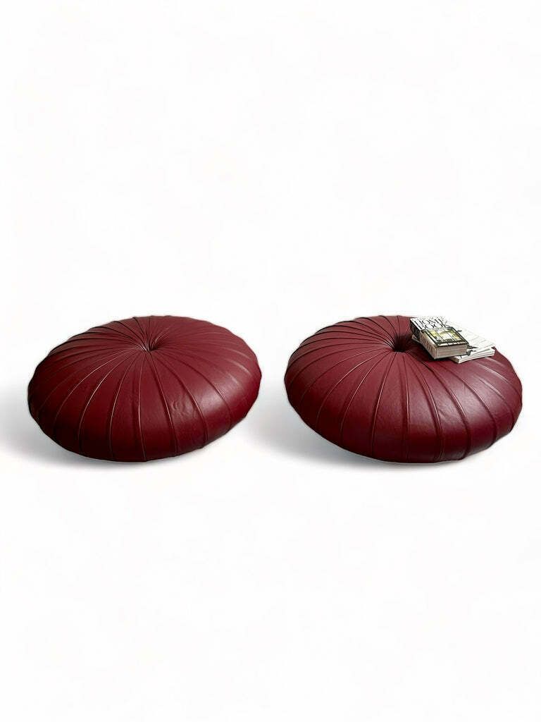 photo furniture Rare Pair Of Esedra Seat/Poufs Designed By Monica Förster (Designer Of The Year) Whose Works Have Been Exhibited In Museums & Institutions Including M