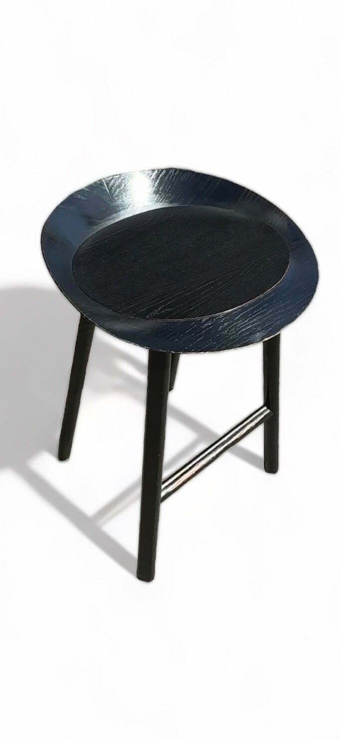 Set Of Four Rare Original Design Classics E15 Black Jean Stools By Stefan Diez photo Furniture