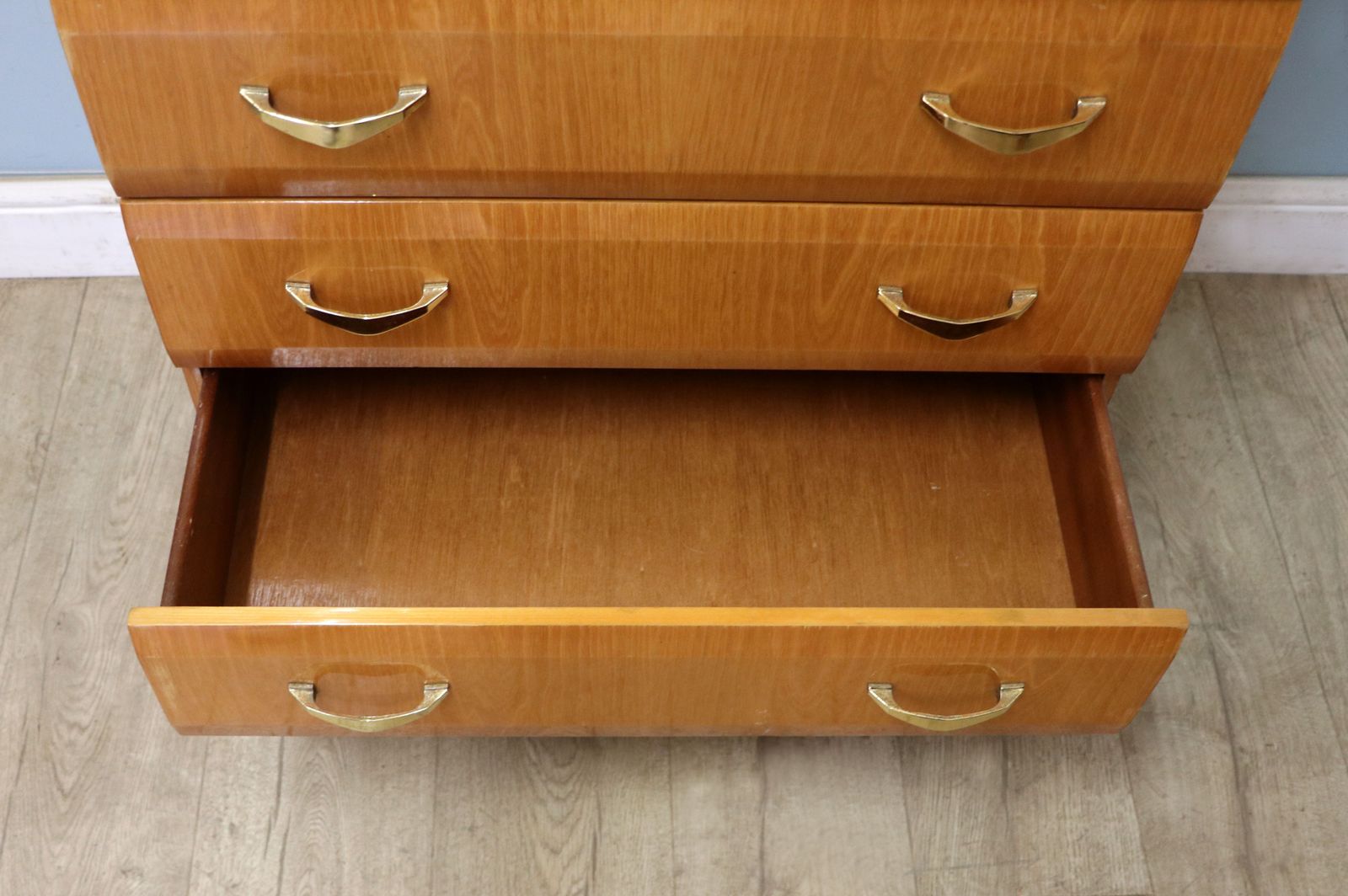 photo buy A Superb Teak Veneered Chest Of Drawers By Meredew.